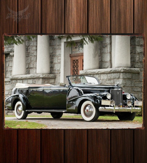Металлическая табличка Cadillac V16 Series 90 Presidential Convertible Limousine Металлическая табличка Cadillac V16 Series 90 Presidential Convertible Limousine